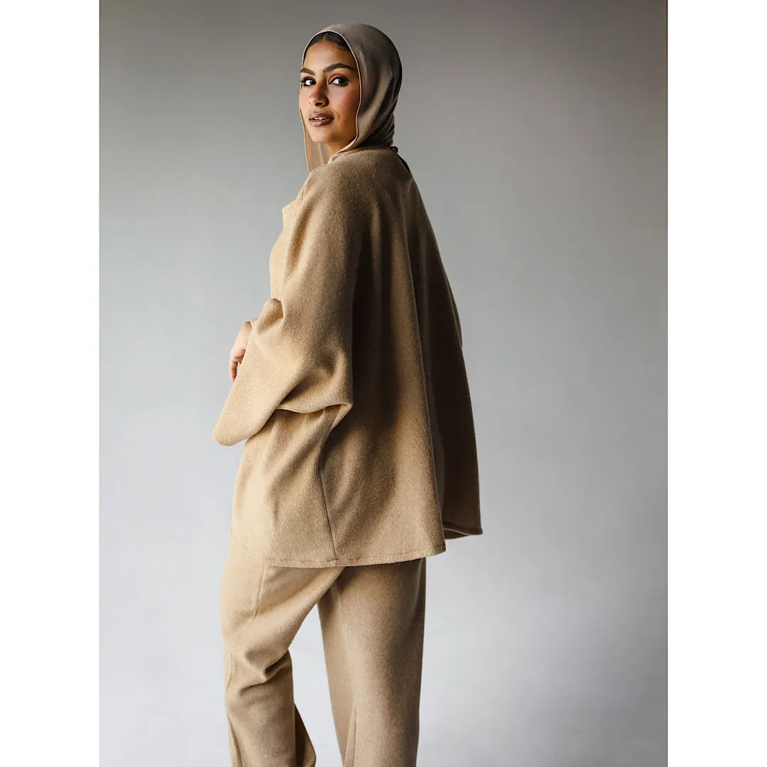 Wool flared hem co-ord set