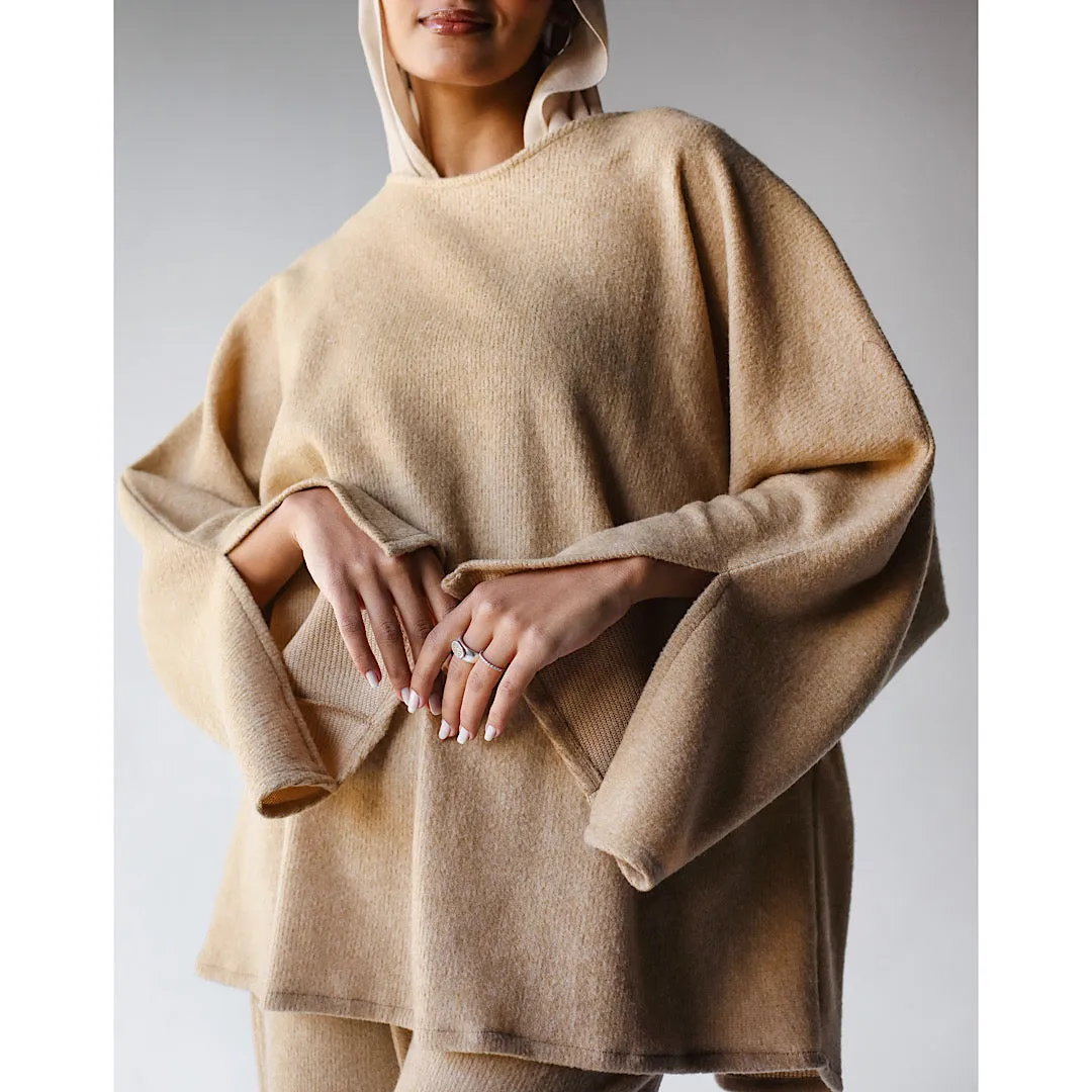 Wool flared hem co-ord set