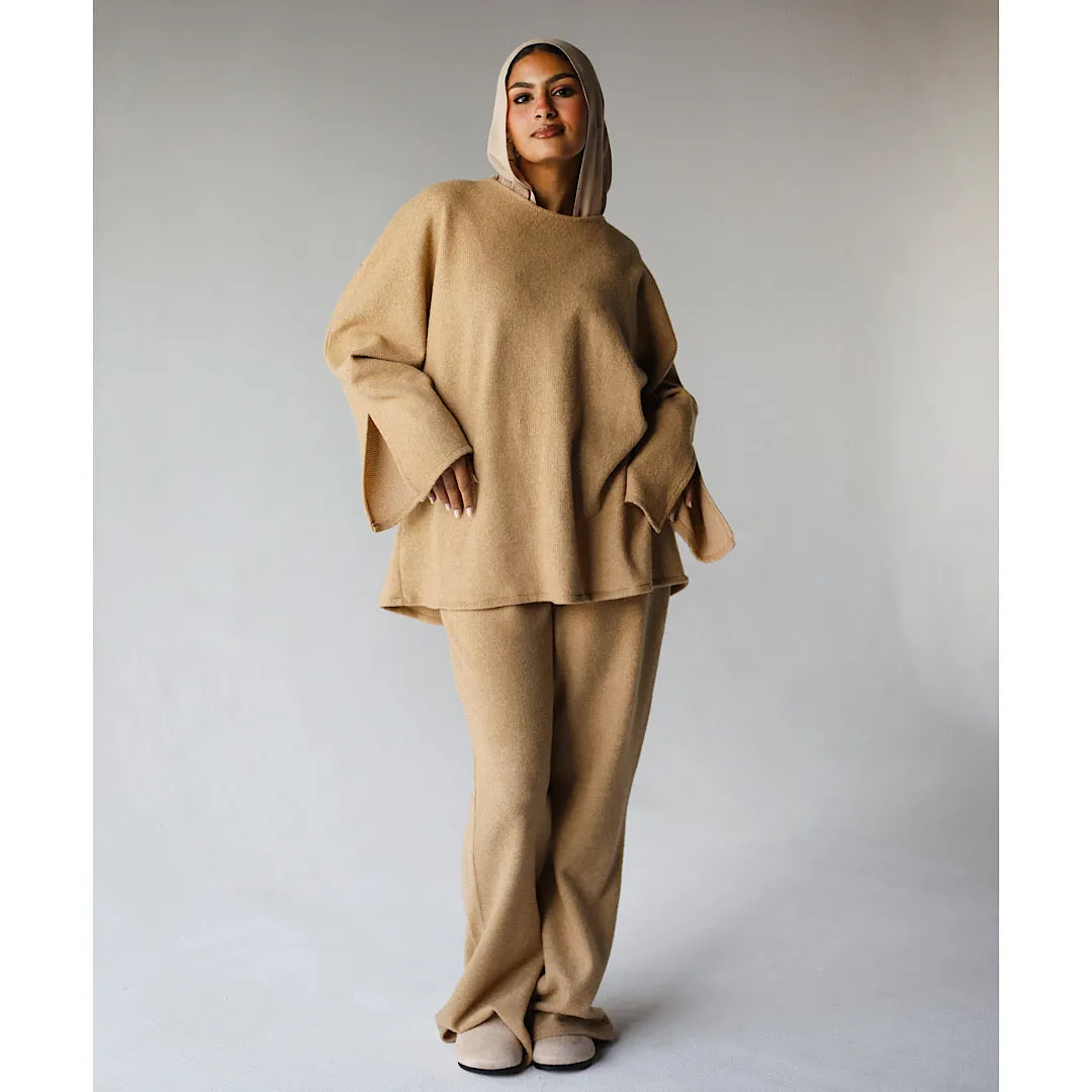 Wool flared hem co-ord set