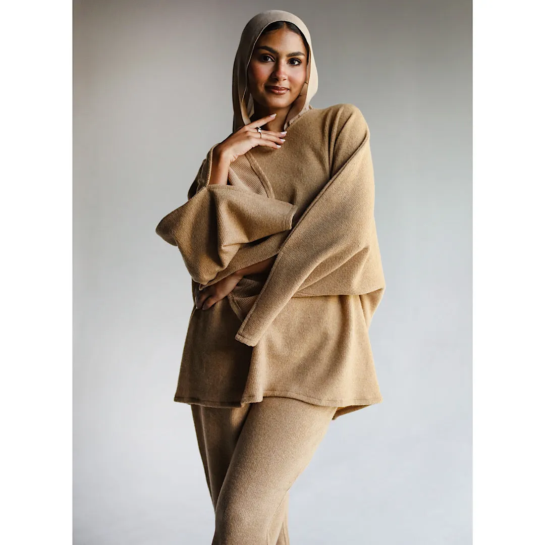 Wool flared hem co-ord set